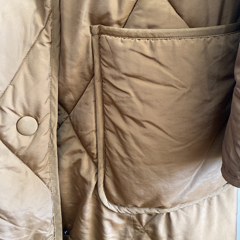 We The Free Quilted Diamond Long Puffer Coat - Brown - Picture 7 of 10